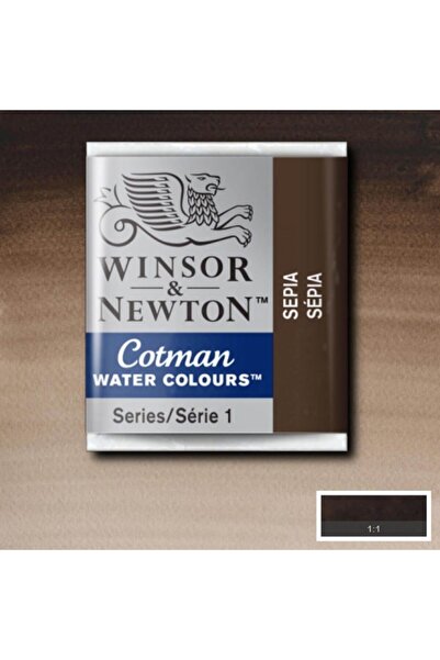 Winsor Newton Winsor & Newton Cotman Sulu Boya Yarım Tablet Sepia 609