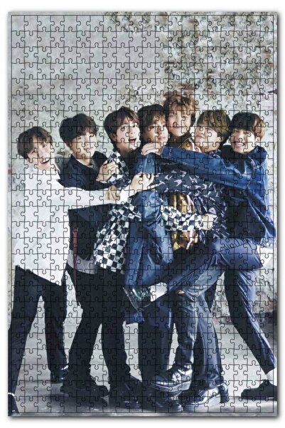 Cakapuzzle Bts Korean Teens Wrap Around 500 Piece Puzzle Jigsaw Puzzle Mdf