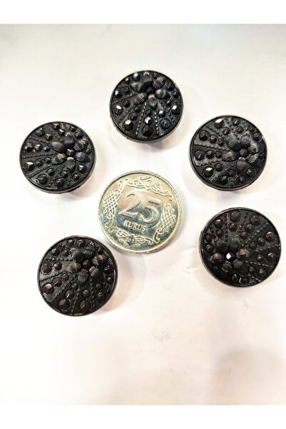 Elit Fantazi Anne Yelek Düğmesi Siyah Verzalit