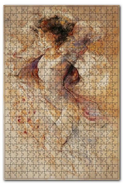 Cakapuzzle Çizim Çıplak Kadın Figürü Görseli 1000 Parça Puzzle Yapboz Mdf (ah...