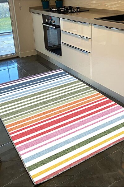 kilim home Mars Serisi Dekoratif Kaymaz Taban Mutfak Halısı