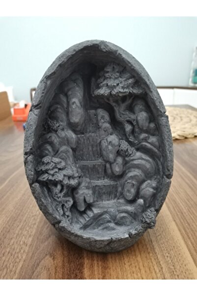 Durutasarım Özel Dağ Modeli Geri Akışlı Tütsülük Mat Siyah Boyanabilir