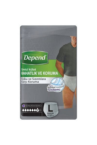 Depend Panties Men's Patient Diapers Large 30 Pieces Large Size