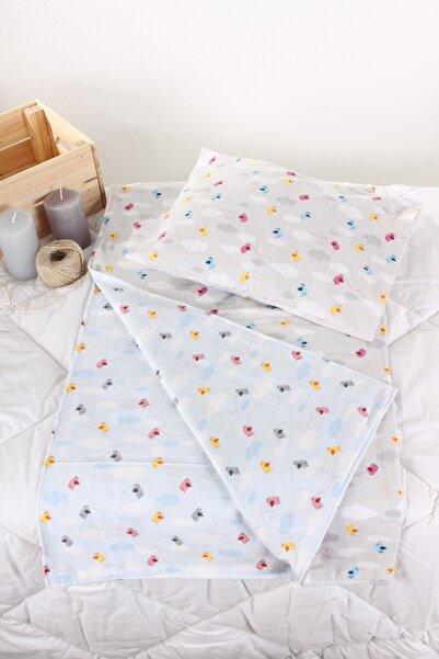 kumaşyol Antialerjenik %100 Pamuklu Bebek Battaniyesi Minik Serçe-1 Çift Taraflı Çift Katlı