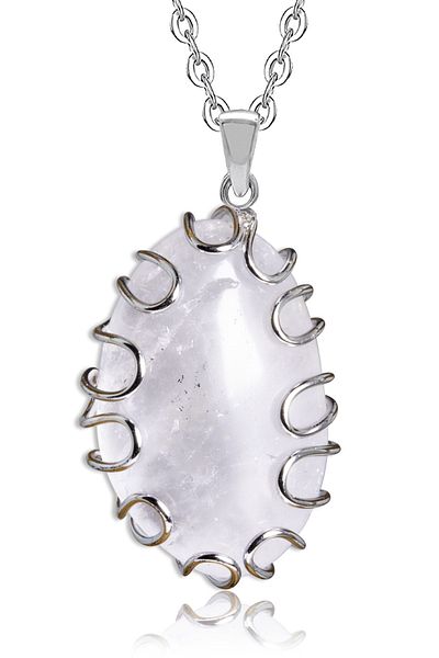 Tesbih Atölyesi Certified High Quality Hand Knitted Crystal Quartz Stone Natural Stone Necklace