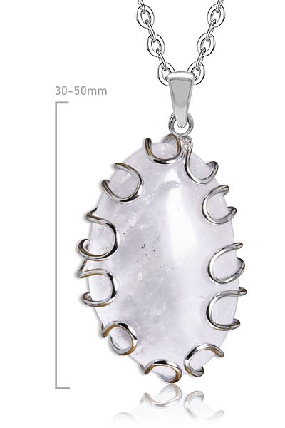 Tesbih Atölyesi Certified High Quality Hand Knitted Crystal Quartz Stone Natural Stone Necklace