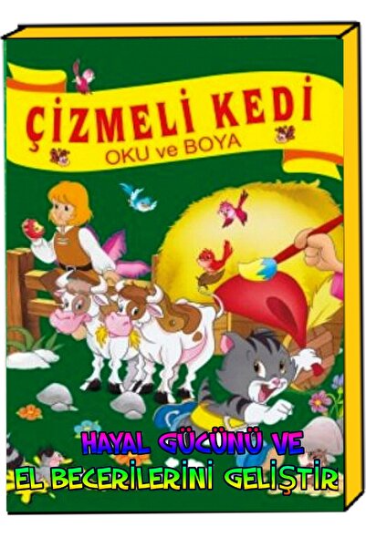 Parıltı Yayıncılık Cat in Boots Read and Paint