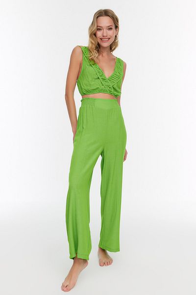 Trendyol Collection Green Gather Detailed Beach Bottom-Top Set
TBESS22AU0043