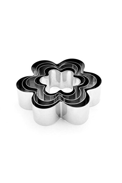 ELGALA قالب كعك وكعك من المعدن المقاوم للصدأ مكون من 5 قطع مع شكل ديزي