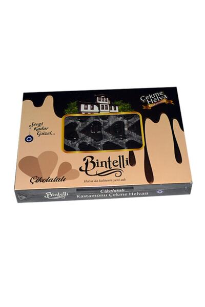 Bintelli Çekme Helva 250 Gr. Bintelli Kalp Çikolatalı Sade Çekme Helva
