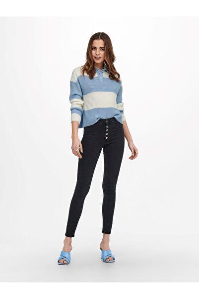 ONLY Onlnıccı L/s Block Polo Pullover Ex Knt Polo Pulover cu guler cu nasturi, bloc de culoare, cu croială normală, tricotat