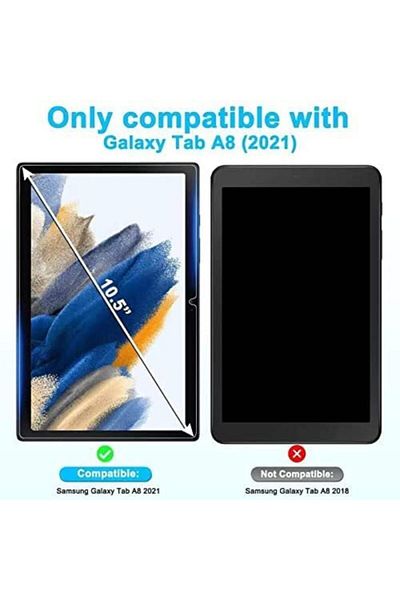 TEKNETSTORE واقي شاشة نانو زجاجي متوافق مع سامسونج جالاكسي تاب A8 10.5 Sm-x200 2021