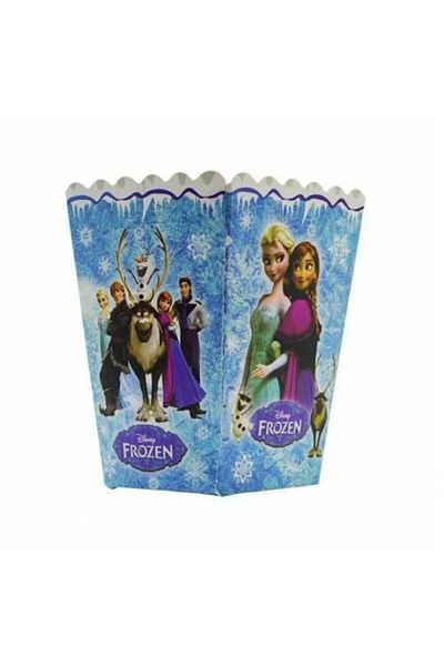 BALONCU PARTY DÜNYASI Frozen Elsa Popcorn Corn Box 8 Pieces