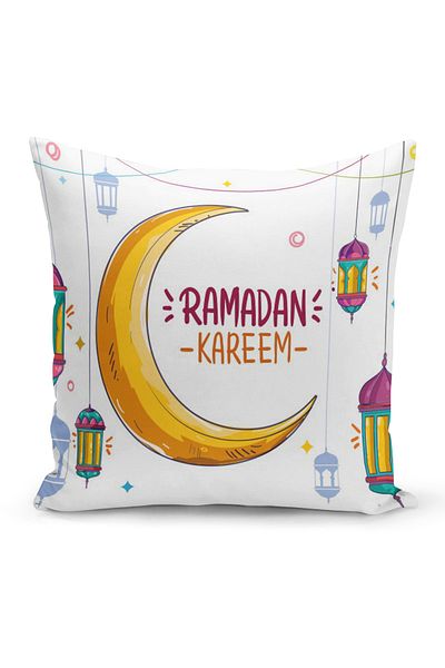 Filamente Husă de pernă cu model special Ramadan, imprimată digitală, cu două fețe
