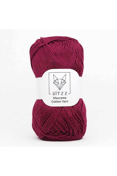 Ritzz Λεπτό νήμα μακραμέ Koton // 1,5mm // 026 // Claret Red