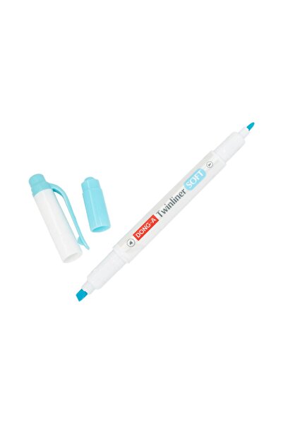 Dong-A Twinliner Soft Çift Uçlu Pastel Işaretleme Kalemi Sky Blue No:37