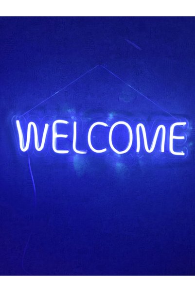 dekoraven Welcome Neon Led Wall Decoration Lighting Neon Led Sign
