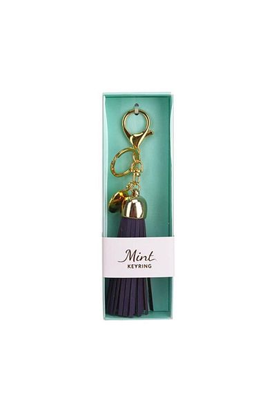 Pyrus Tassel Keychain Purple