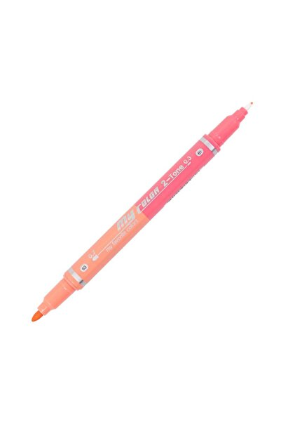 Dong-A My Color 2tone Çift Uçlu Keçeli Kalem Peach Pink-peach 63/61