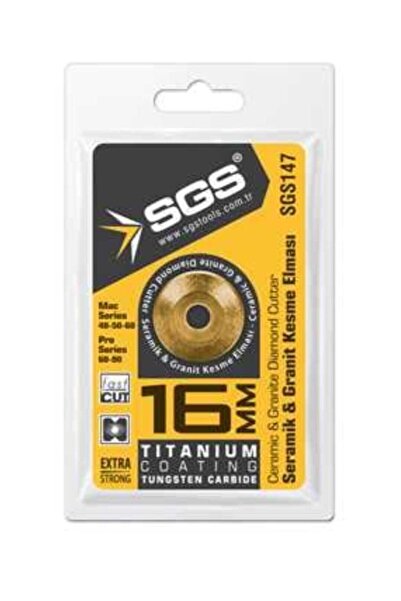 SGS Seramik Ve Granit Kesme Elması Titanyum 16mm Sgs147