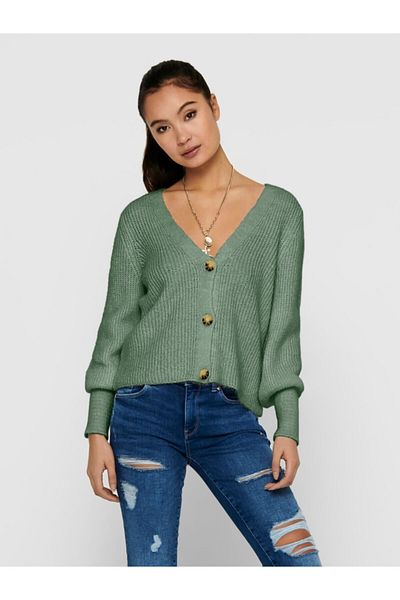 ONLY Onlclare L/s Cardigan Knt Noos V-Neck Buttoned Basic Knitted Cardigan