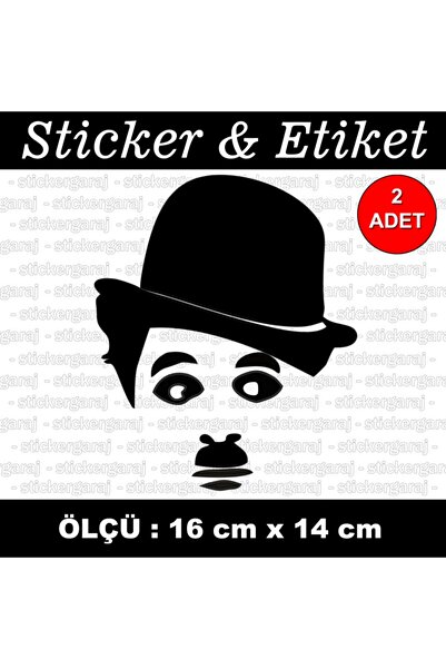 auto ملصق الفنان الكوميدي تشارلي - ملصق زجاجي متوافق مع خوذة الدراجة النارية ...