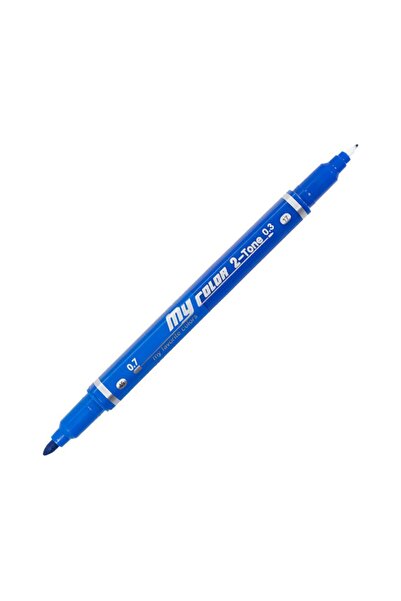 Dong-A My Color 2tone Çift Uçlu Keçeli Kalem Soft Blue-ultramarine Light 45/17