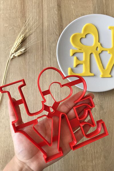 CESTOPİENO Love Written Cookie / Cake Mold