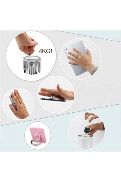 Çokuygunuz Telefon Arkasına Takılan Yüzük Şeklinde Telefon Tutucu Aparat