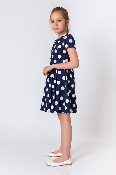 incity Κοριτσίστικο πουά φόρεμα Navy Blue