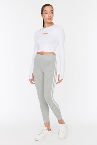 Trendyol Collection Pletené sportovní punčochové kalhoty TWOSS21TY0011 po celé délce