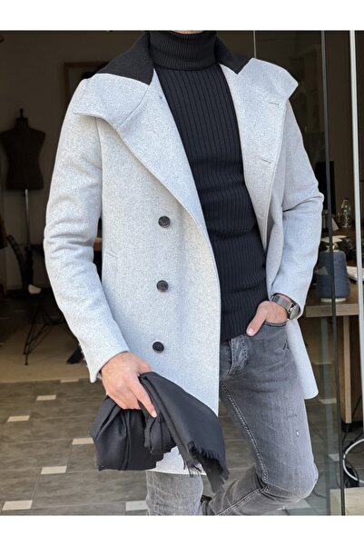 SARDINELLI Slim Fit Şal Yaka Kaşe Kaban