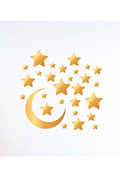 Sepet Yıldızı Autocolant decorativ de perete cu lună și stea