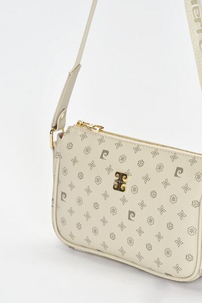 Pierre Cardin Bej Monogram Kadın Omuz Çantası 05PO22Y1539