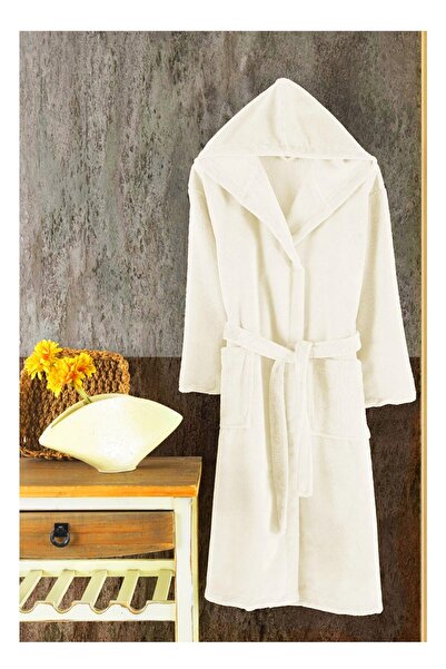 Özdilek Bornoz Classic Kapşonlu Xxl Beden Krem