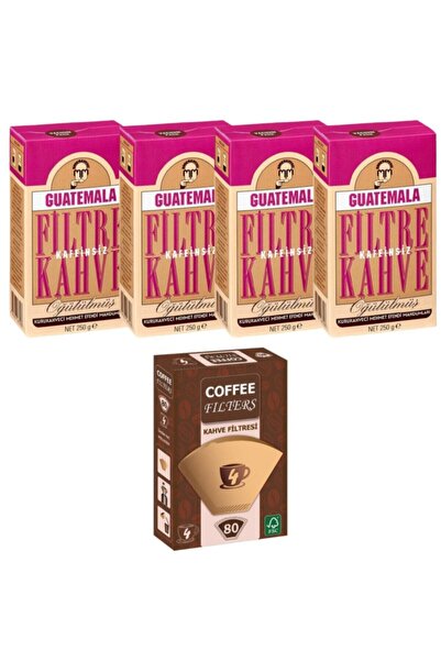 Mehmet Efendi Özel Seri Guatemala Öğütülmüş Kafeinsiz Filtre Kahve 250gr (4ad...