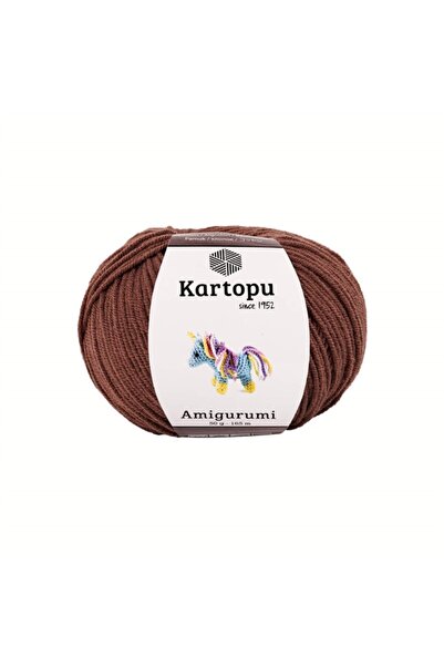 Kartopu Amigurumi Pamuk Oyuncak Punch Panç Örgü Ipi Kahverengi K839 50 gr