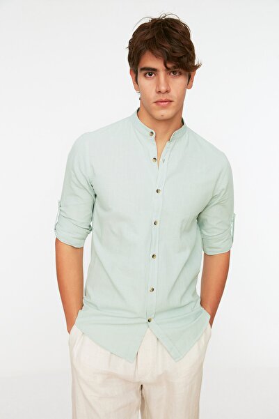 Trendyol Collection Shirt - Green - Fitted