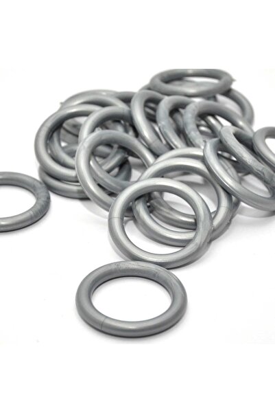 ARHEDİYELİK Rustik Perde Halkası Gümüş Rengi- 10 Adet