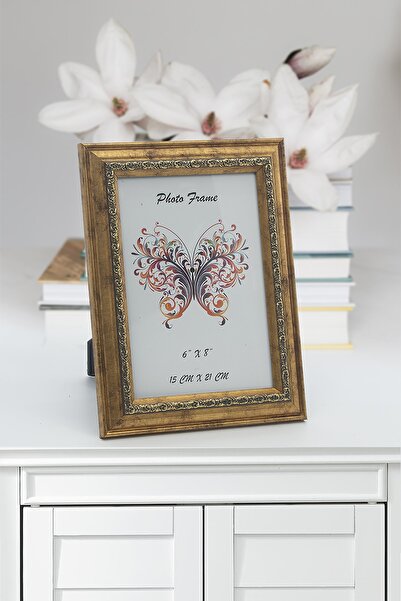 Seniste Modena Glass Decorative Picture Frame Single Gold Adjustable Leg-can ...