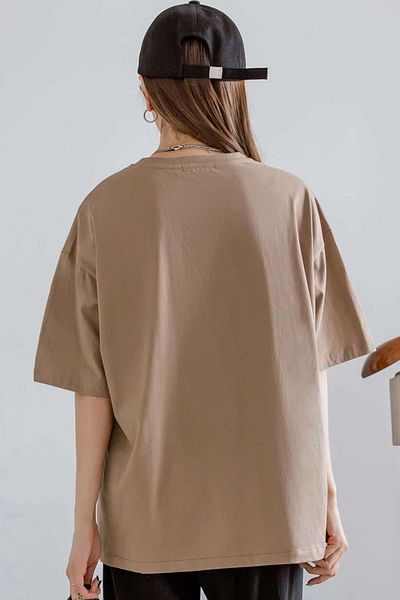 Harmandar Μαύρο μπλουζάκι Forever Funny And Rich Printed Unisex Oversize
