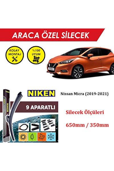 MeyZone Nissan Micra Ön Cam Silecek Takımı (2019-2021)