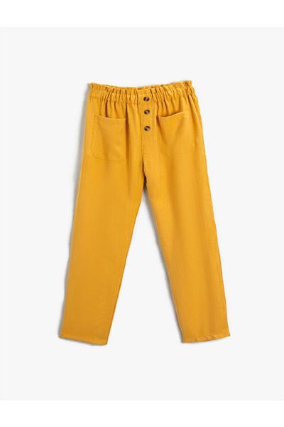 Koton Straight Cut Gathered Trousers