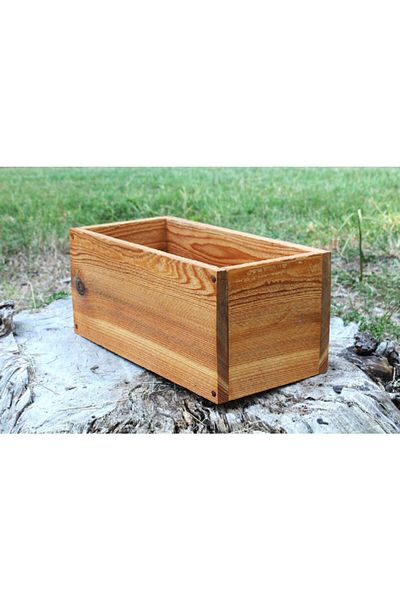 MEDWOOD Wooden Flower Pot Succulent Cactus or Organizer Multi-Purpose Box 30cm