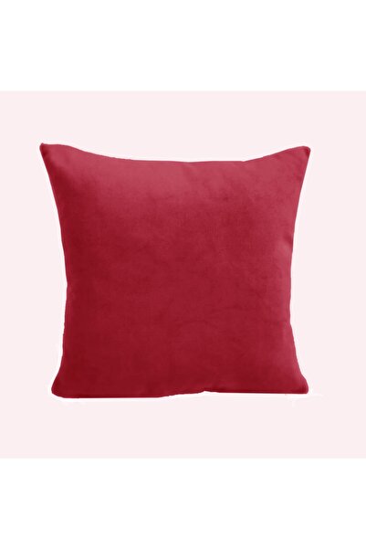 Alkan Homes Husă de pernă cu două fețe, 43x43 cm, culoare burgundă, cu textur...