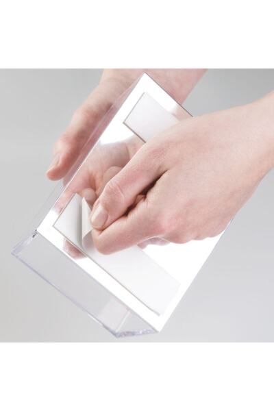 Bosphorus Organizer Transparent Office and Stationery, 12X6X10 Cm, Color White