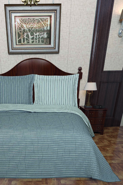Veranova Home Malaga Çift Kişilik Çok Amaçlı Yatak Örtüsü Pike 260x260 Gri-beyaz