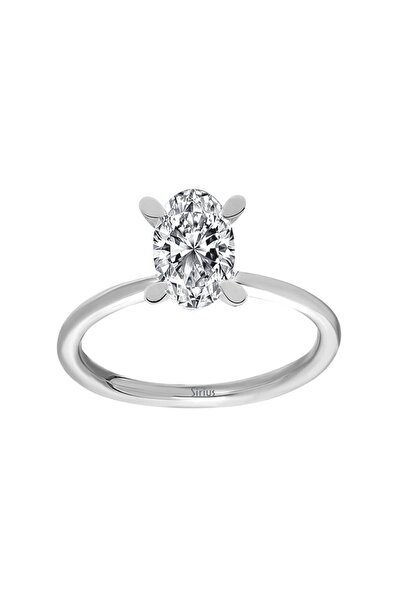 Sirius Pırlanta F Renk 0,35 Karat Oval Kesim Pırlanta Tektaş Yüzük