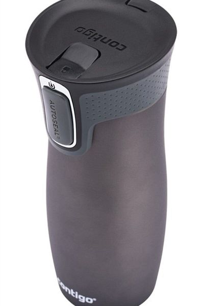 Contigo قارورة ترمس مفرغة من الهواء من ويست لوب بقاعدة داخلية بيد واحدة 470 مل // 6