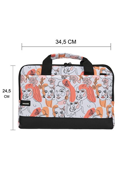 Moserini 14"-14.2" Patterned Macbook Air-pro Laptop Bag with Base Protection and Shoulder Strap - Sirius